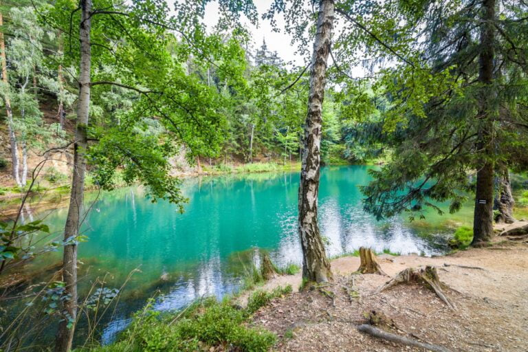 Colorful little lakes