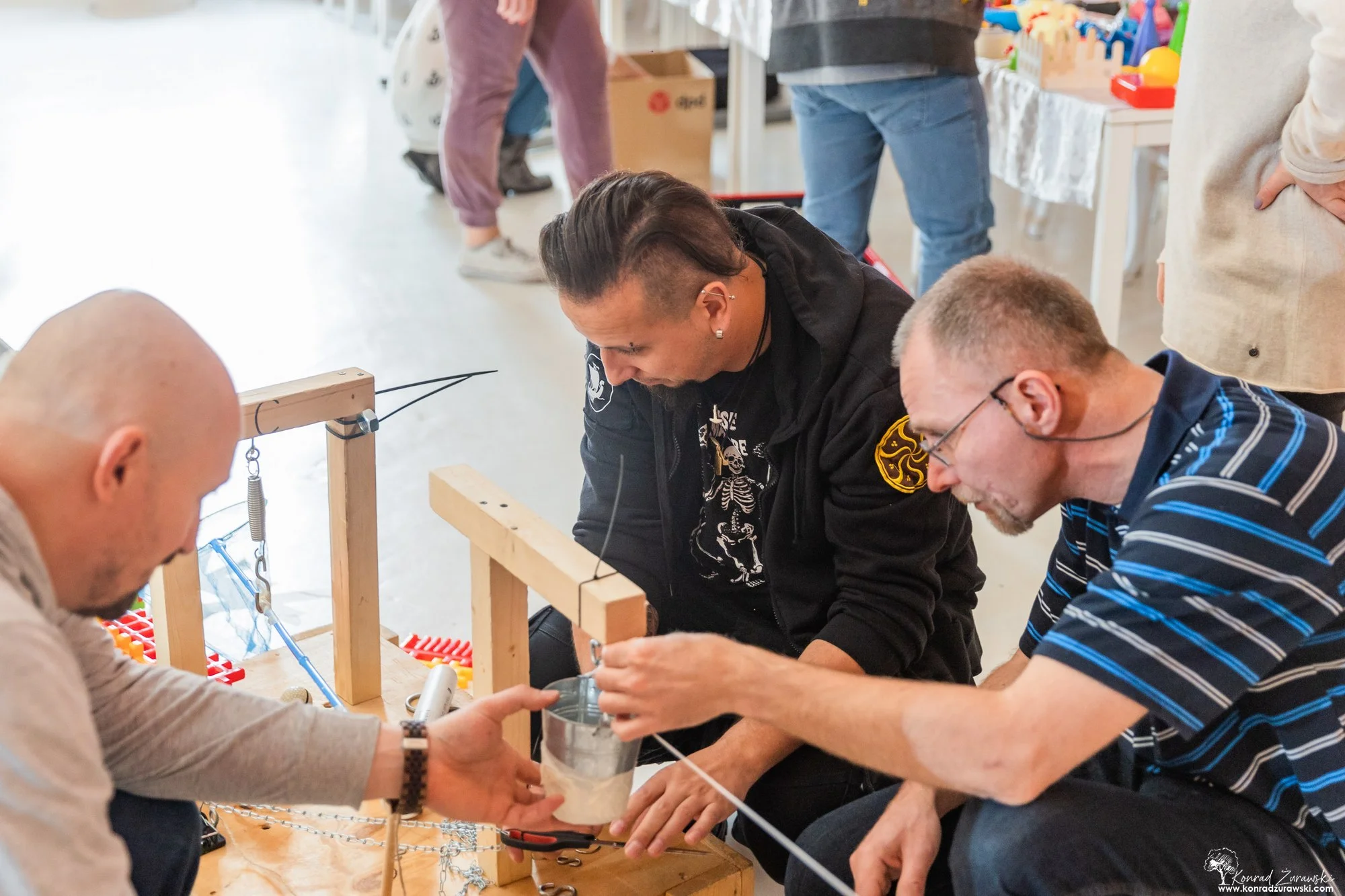 Construction of the Goldberg machine, corporate event at Dwór Korona Karkonoszy