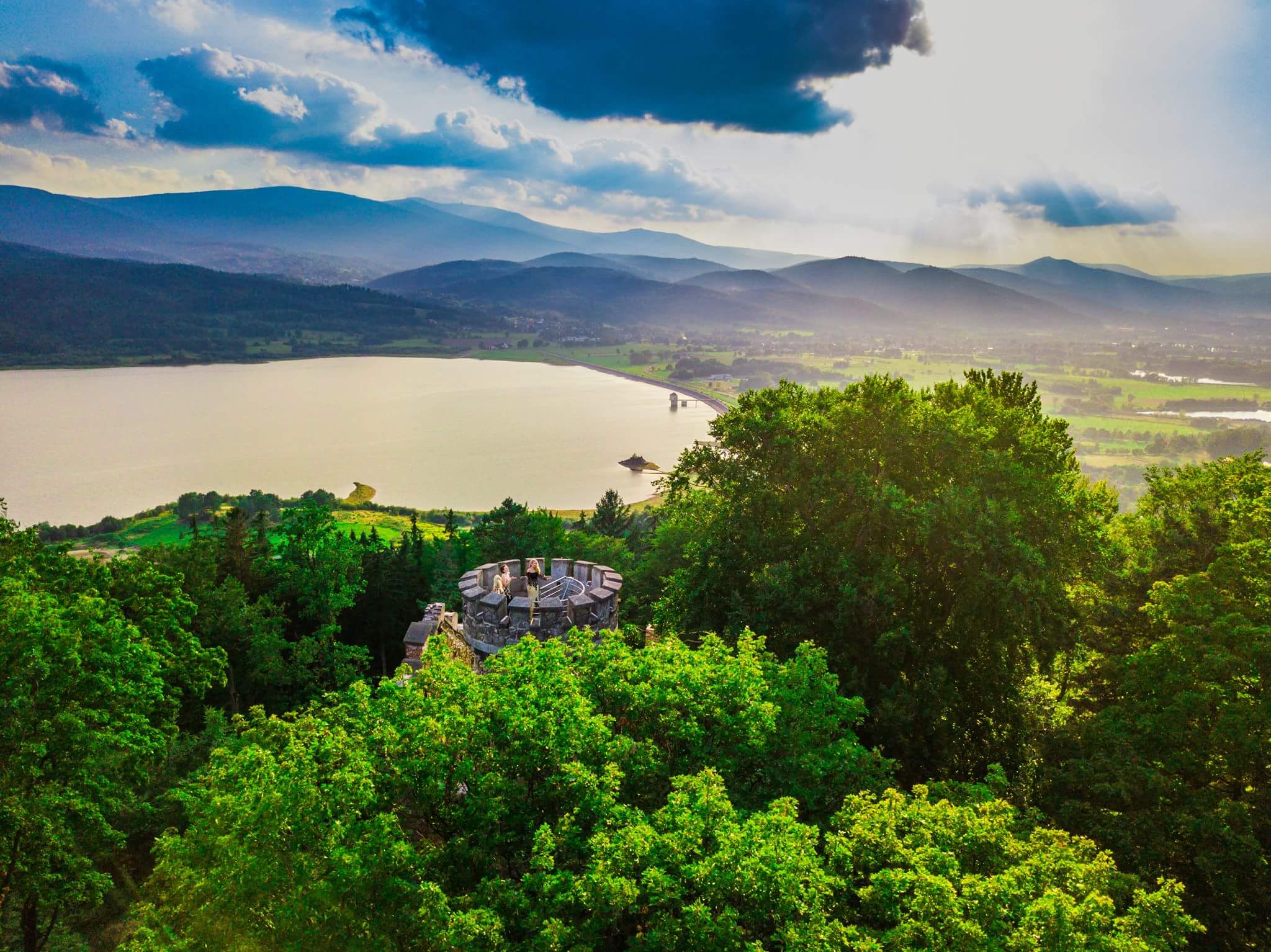 Prince Henry's castle from a drone