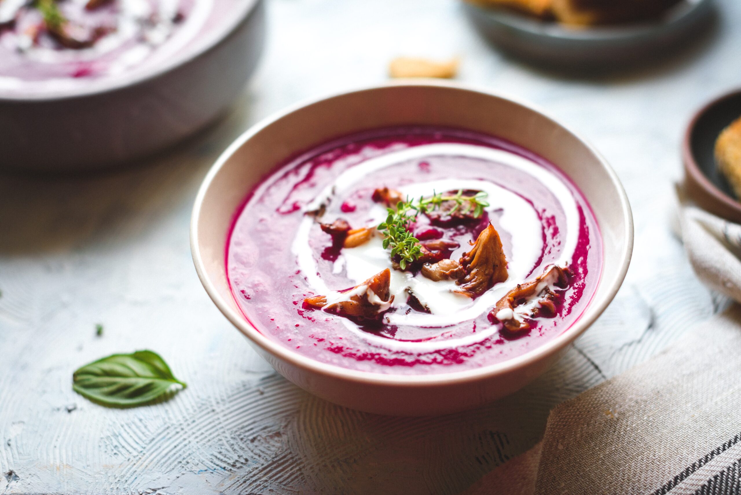 A bowl of borscht