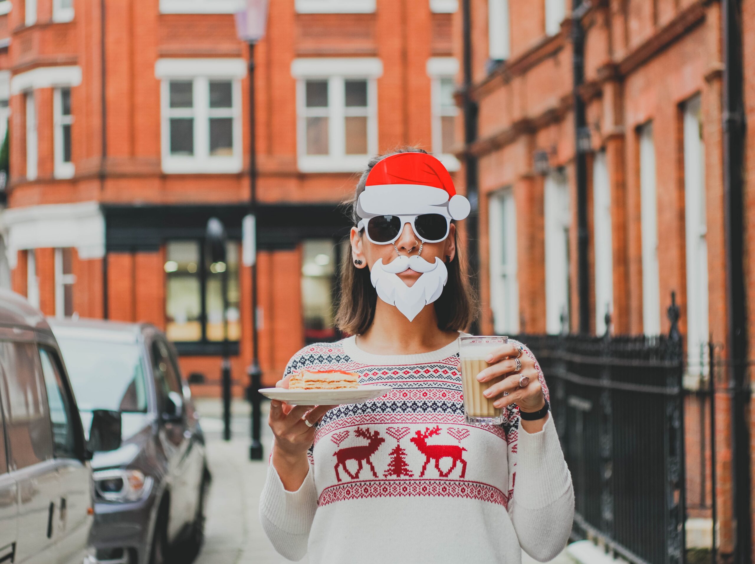 Christmas costume in a playful form