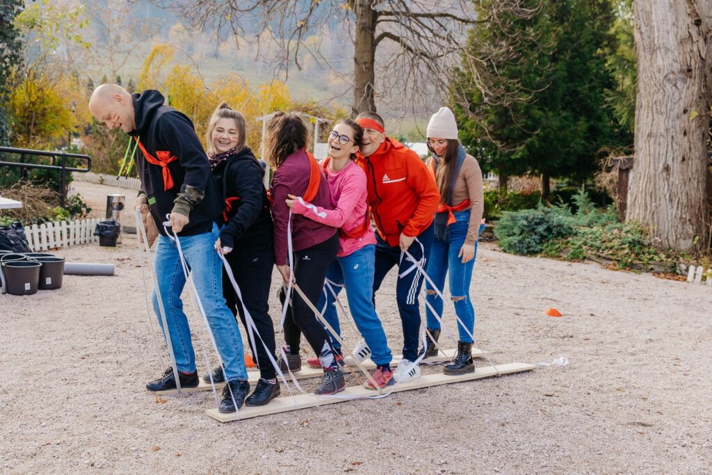 Off-road games for companies in the mountains