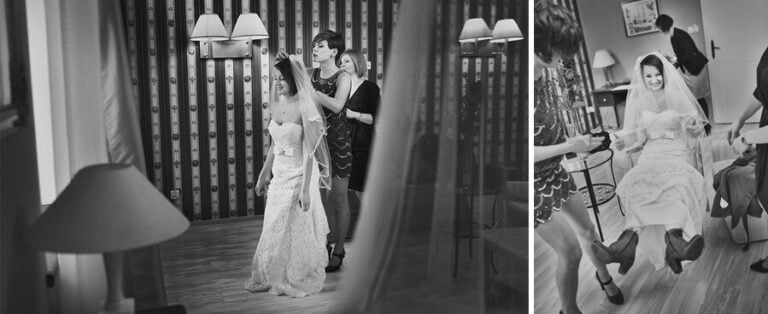 Wedding dress then and now