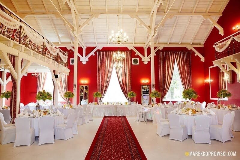 vintage style wedding hall