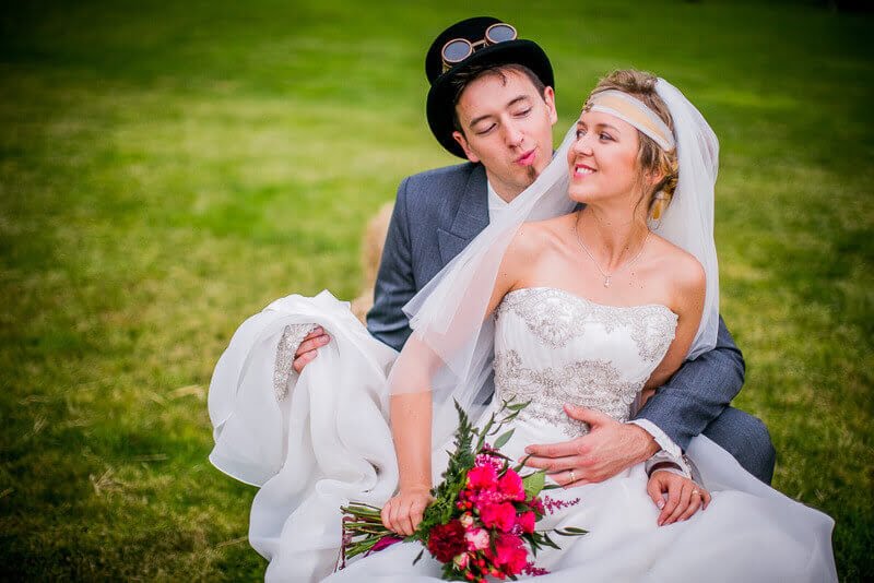 steam punk garden wedding