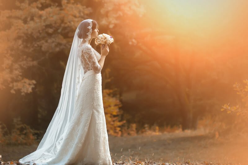 Vintage-Hochzeitskleid