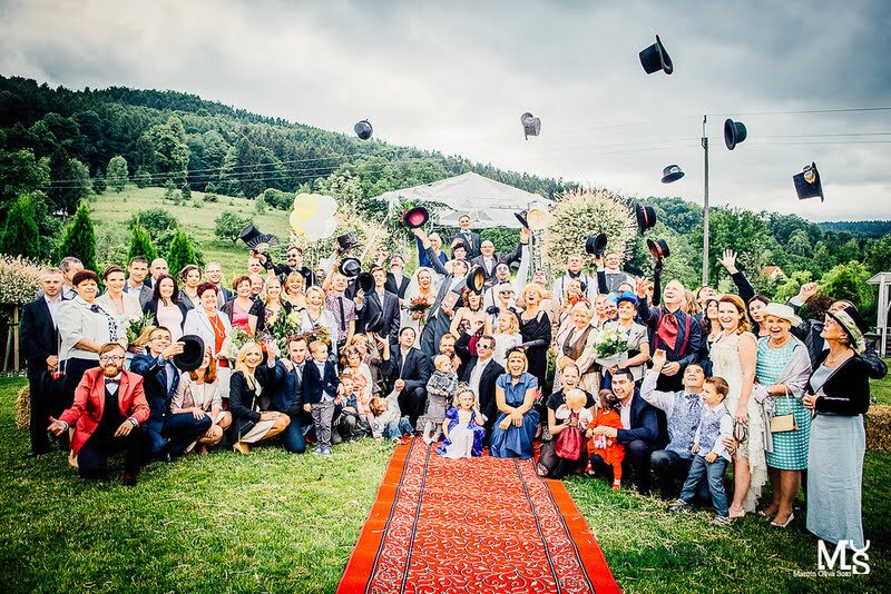 Hochzeit und Hochzeit im Garten