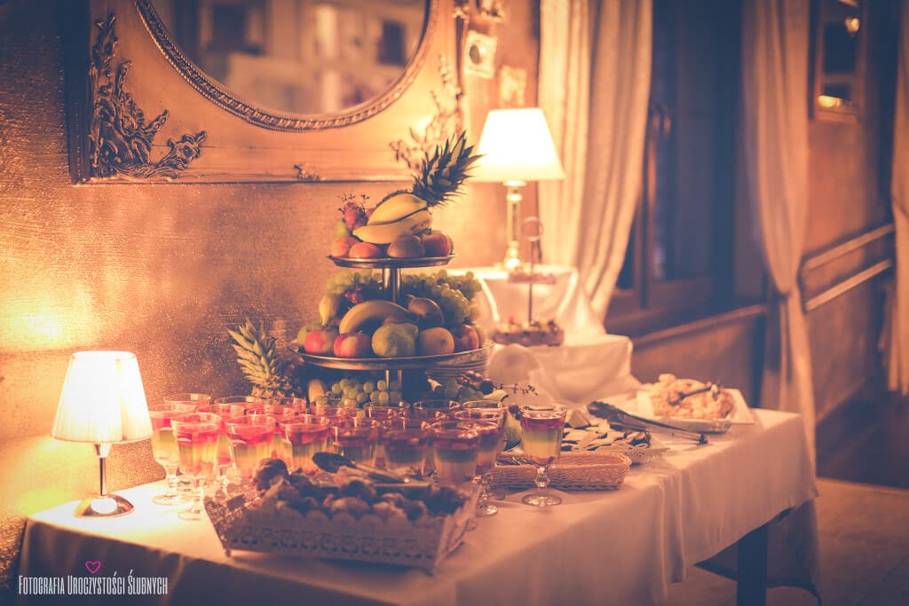 candy bar at a wedding