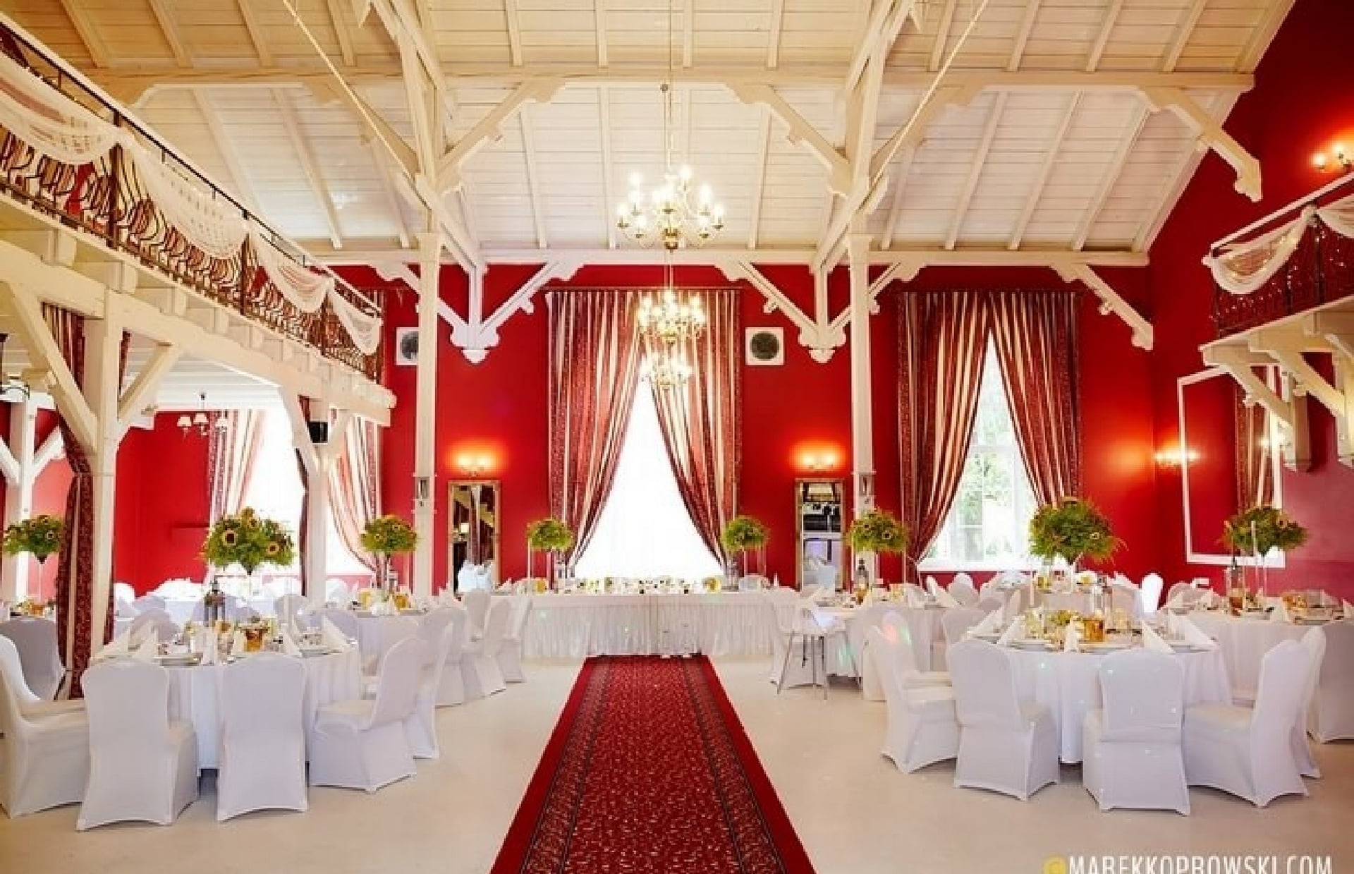 przygotowana sala na wesele