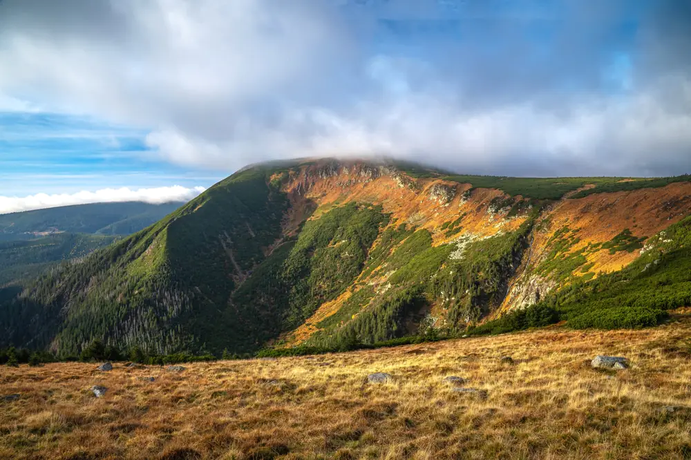 widok na szlaku w Karkonoszach
