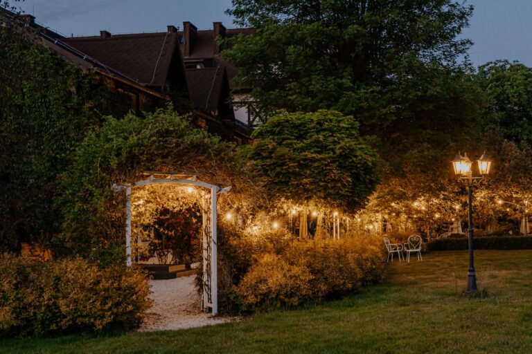 pergola in the garden of the Crown of the Karkonosze Court in Sosnówka near Karpacz