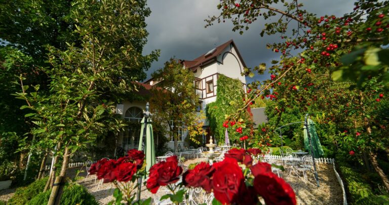 the rose garden of the Crown of the Karkonosze Manor