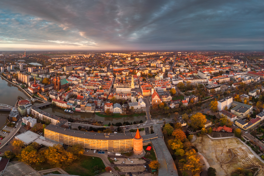 Opole panorama miasta
