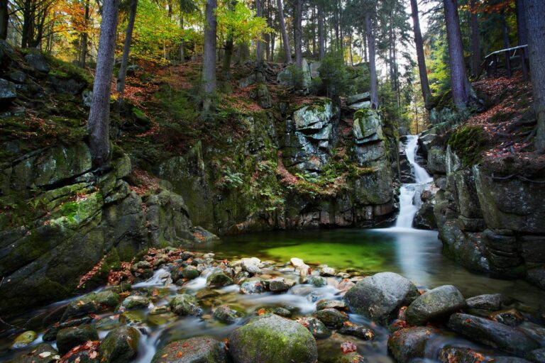 mountain stream near Sosnówka near Karpacz