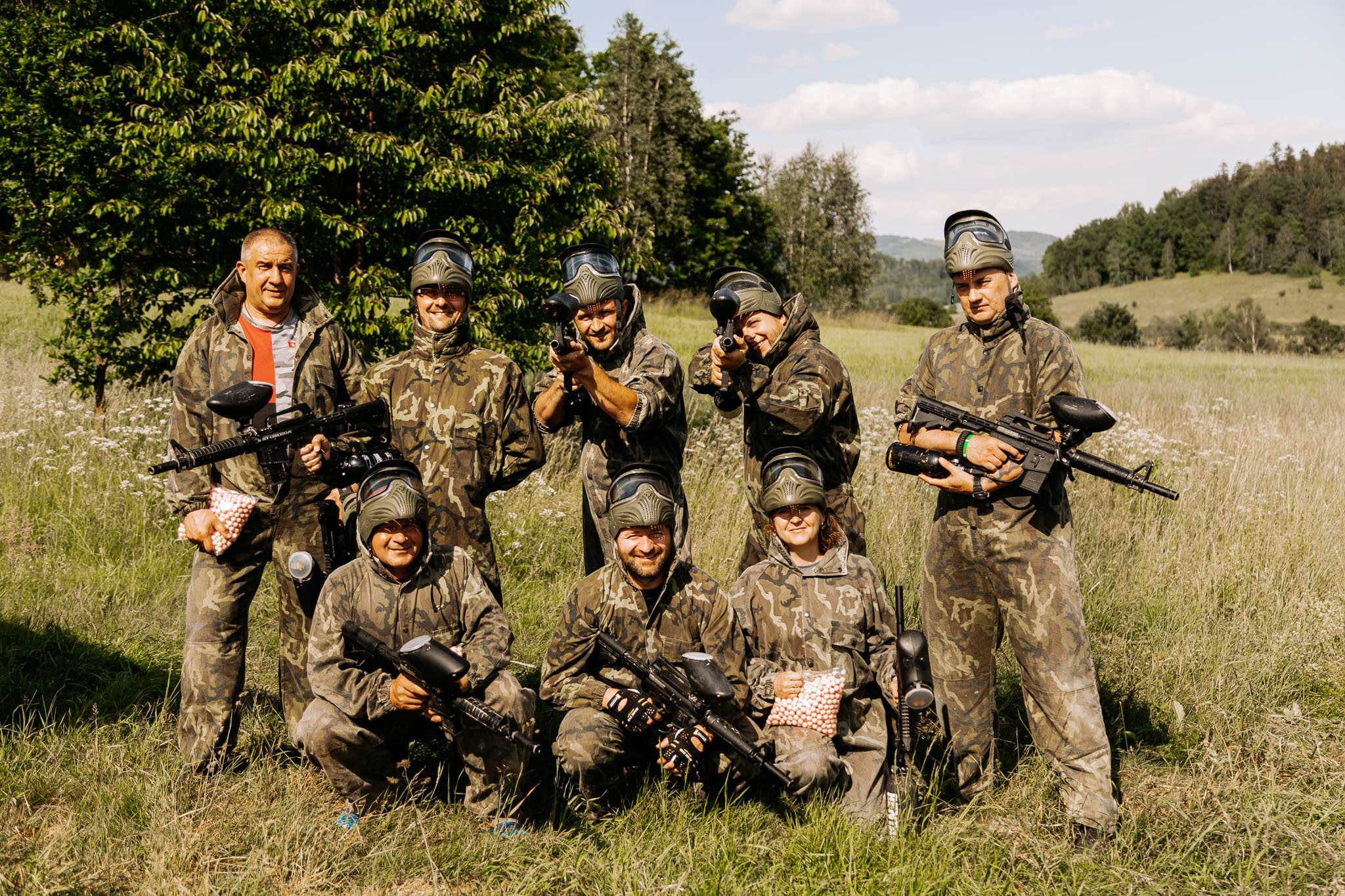 imprezy integracyjne - paintball