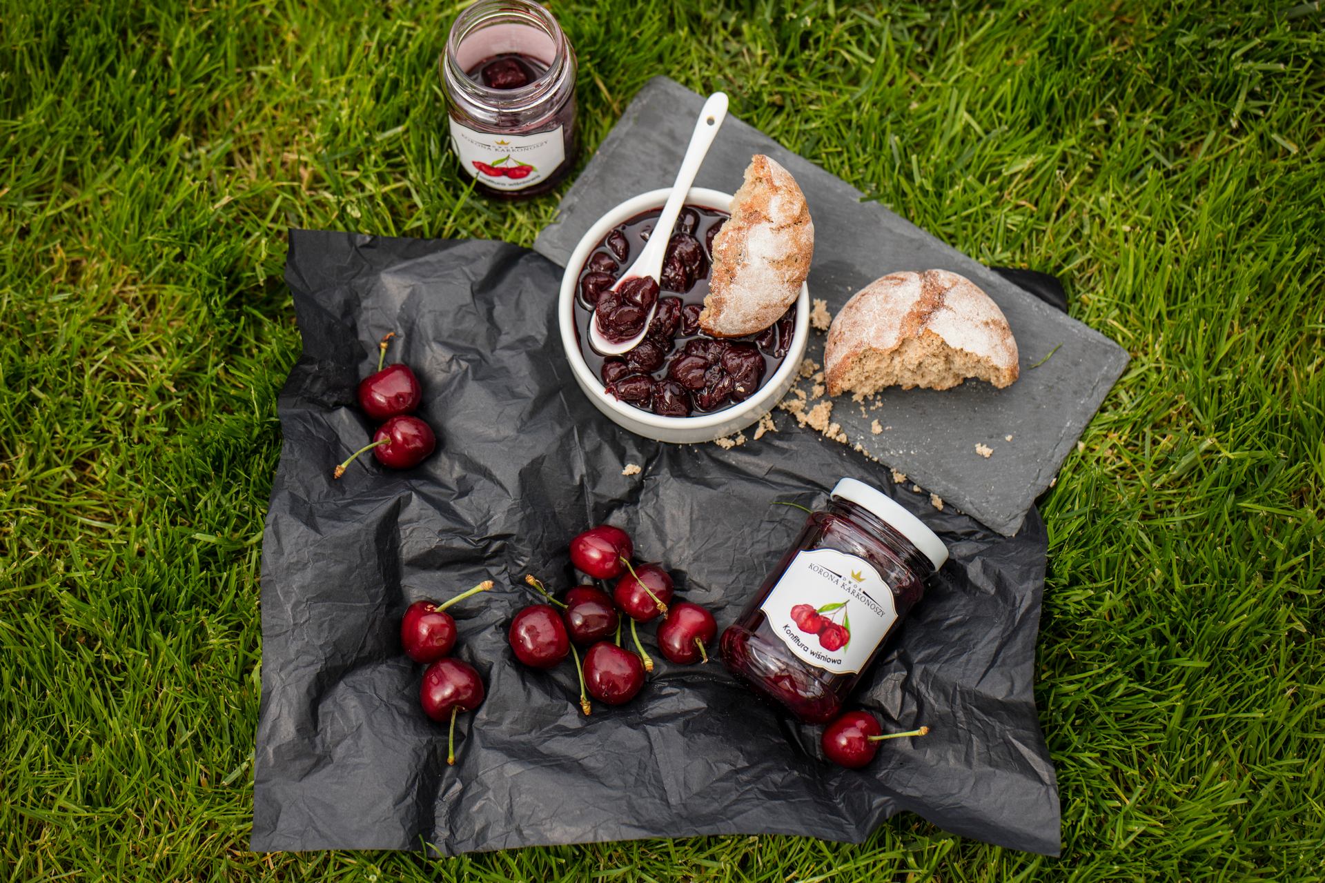 cherry jam prepared in Dwór Korona Karkonoszy