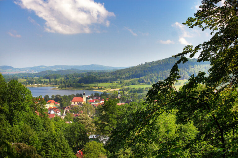 Sosnówka reservoir, Sosnówka near Karpacz, tourist attractions, Karkonosze Mountains