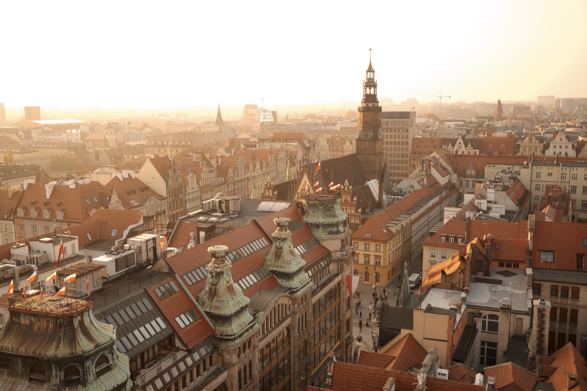Blick auf Breslau von oben