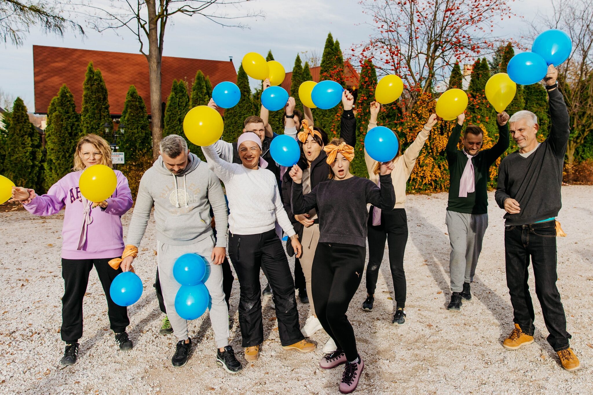 Team buildiing zdjęcie drużyny na turnieju firmowym